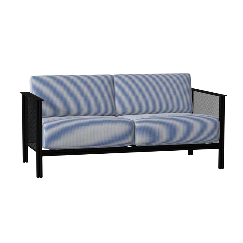 Jax Outdoor 2 - Seat Loveseat, Canvas Bird's Eye Sunbrella® Canvas, Textured Black