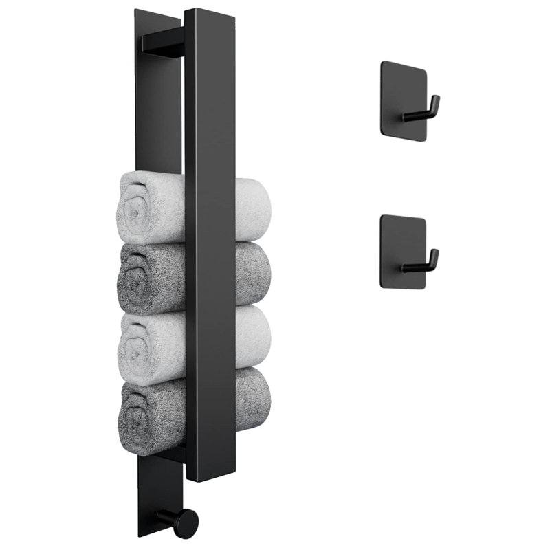 Goodridge 6.3 cm L Towel Rack, Matte Black
