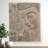 Buddha Wall Art 3D Living Room Decor, Beige Fiberglass 22 inch 56 cm