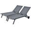 Chaise longue simple inclinable 76 po Dessaure