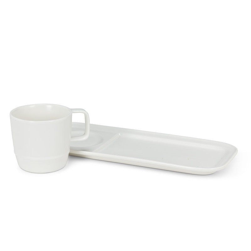Couvert individuel 2 pièces Alamar, Blanc
