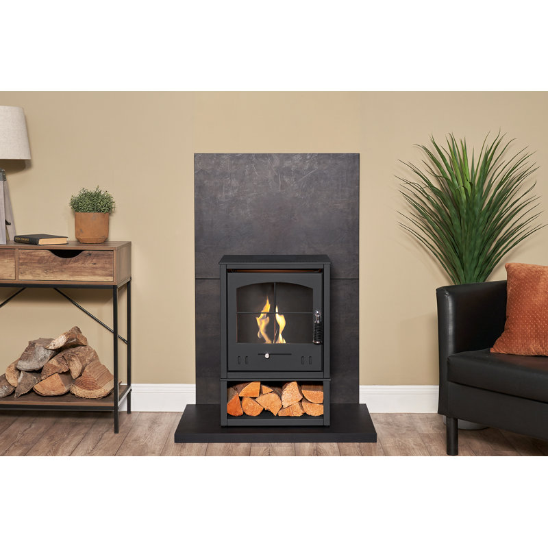 Adelyn Belfry Heating 44cm W Black Bio-Ethanol Stove