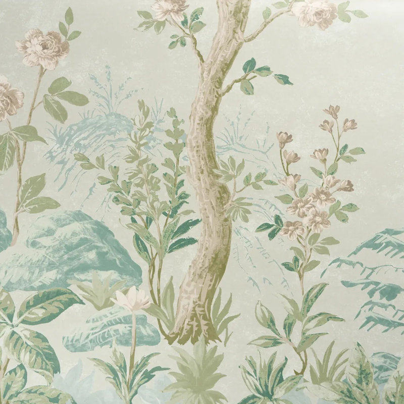 Charlotte's Garden Wallpaper, Green