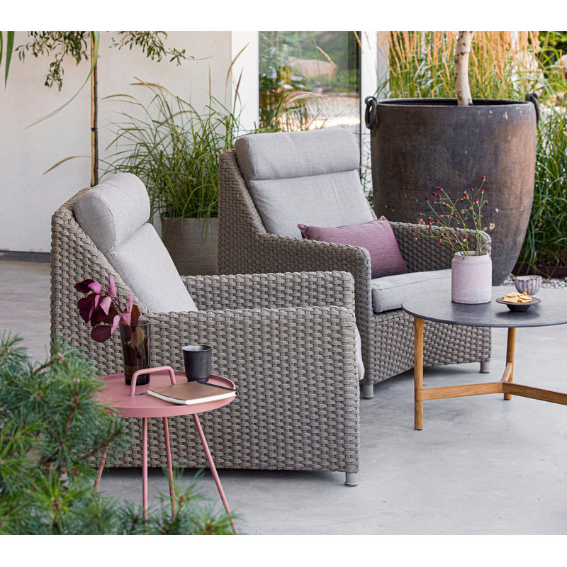 Diamond Highback Chair, Gray, Graphite