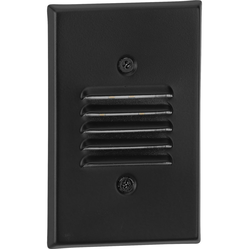 Integrated LED Step Light, Black