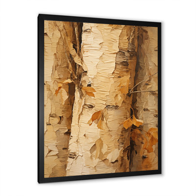 «Brown Tree Bark Essence 3», art mural arbre