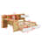 Wooden L-Shape Daybed With Storage Cabinets And Storage Drawers,Multi-Functional Bed With Study Desk-631319246-631319280