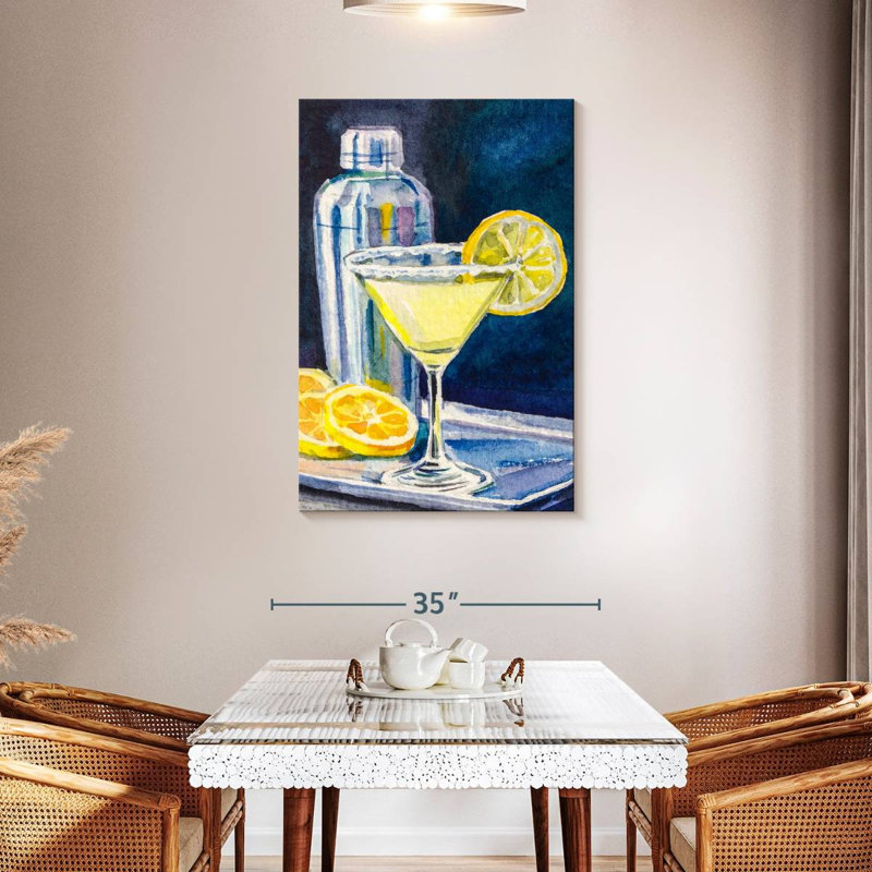 Yarlin Lemon Martini, 45" H x 30" W