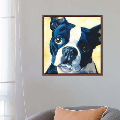 Chumly Boston Terrier by Teresa Kogut - Painting on Canvas
