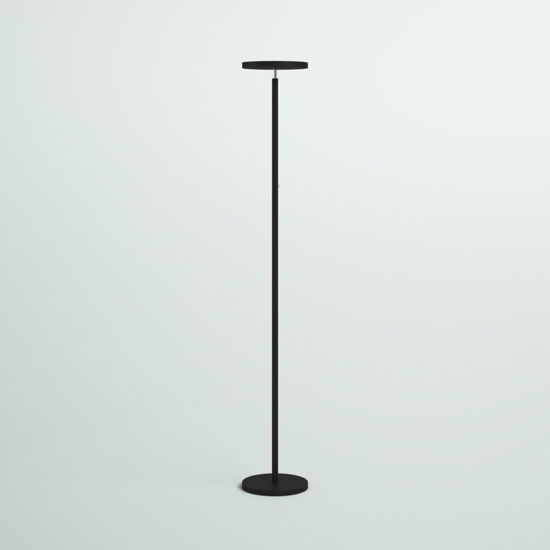 Lampe torchère sur pied 72 po Aria, Noir