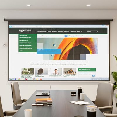 Inbox Zero Outdoor Electric Projector Screen Projector Screen