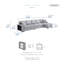  Canapé modulaire moderne et contemporain Meserve 144,5 po avec couchette coulissante, ports de chargement USB et double rangement-2138961761-2138961763