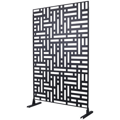 Outdoor & Indoor Privacy Screen Metal Privacy Screen 76" H×48" W