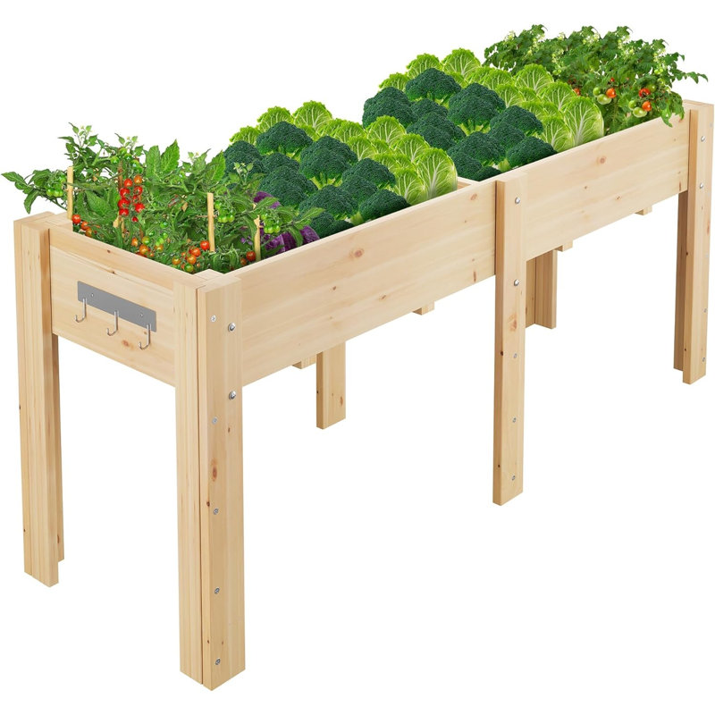Raised Garden Bed, 76cm H x 182cm W x 58cm D, Yellow