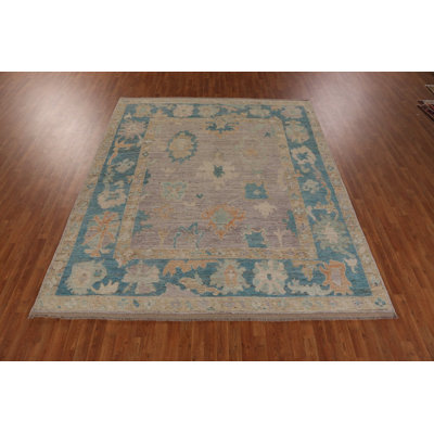 Tapis turc en laine fait à la main Oushak 8 x 10