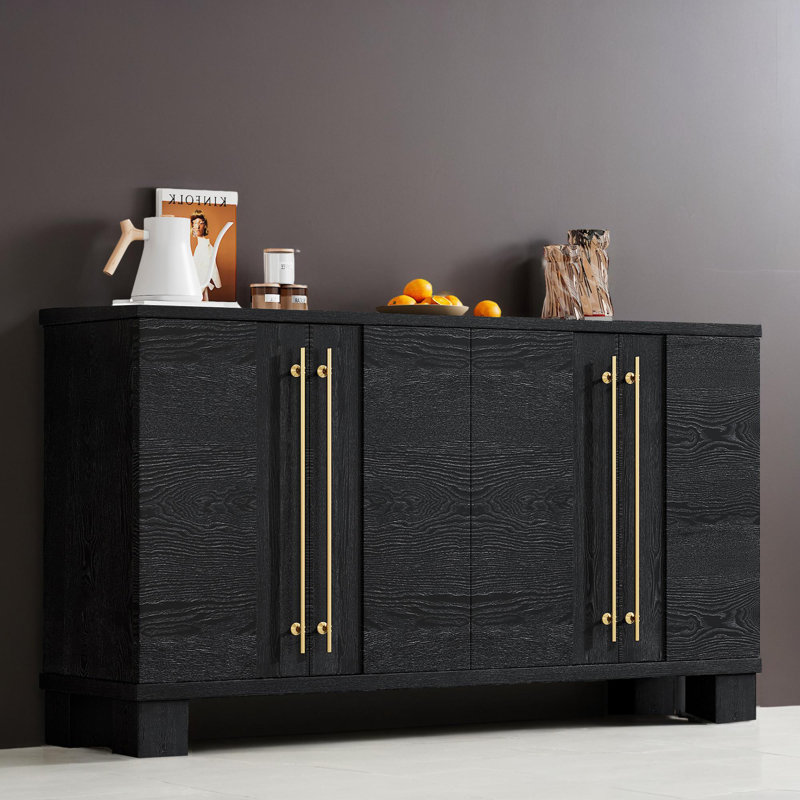 Console de 60 po pour le couloir, Noir