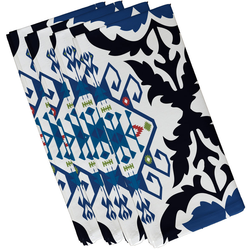 Ensemble de serviettes 4 pièces Alfreda, Bleu marine