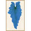 Blue Palm Print by Susan Hable