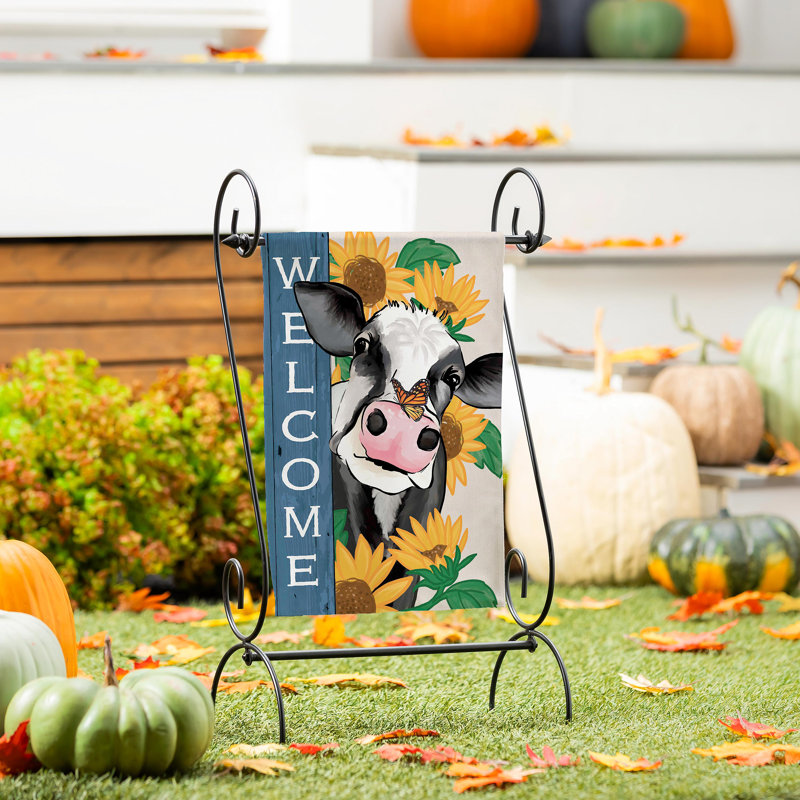 Drapeau de jardin en suède Mooove Over For Fall