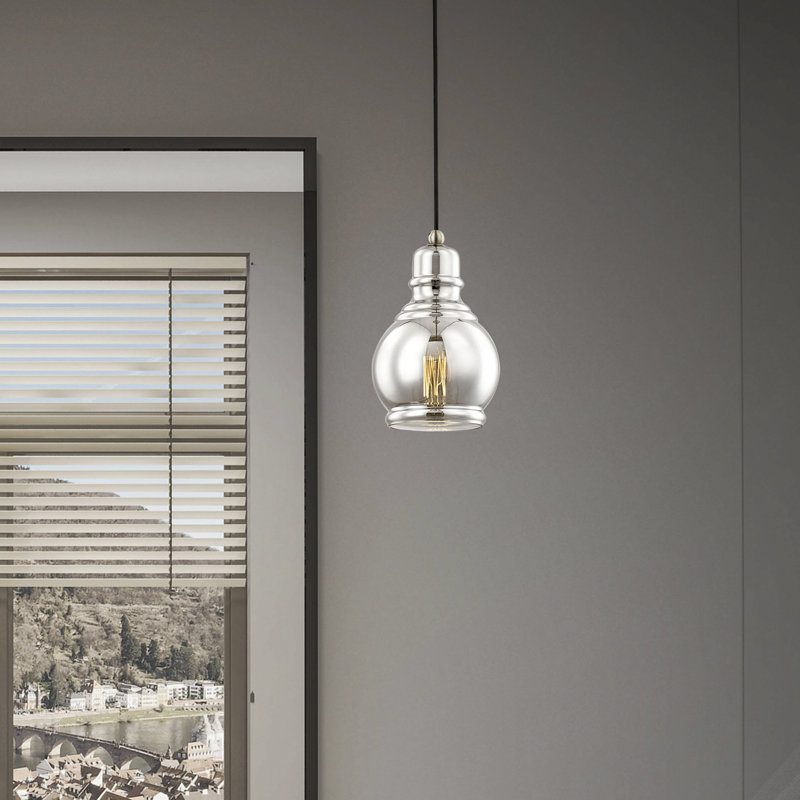 Averly 1 - Light Brushed Nickel Pendant