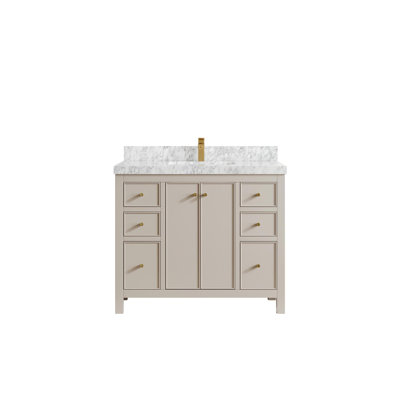 Meuble-lavabo simple 42 po avec plateau Chicago
