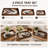 Decorative Wooden Rectangular Serving Trays with Handles for Coffee Table