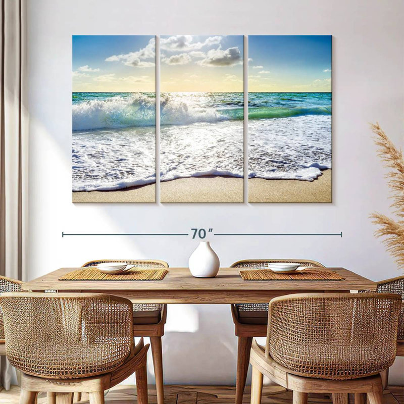Gillard Rolling Beach Waves South Florida, H 42 po x l 65 po