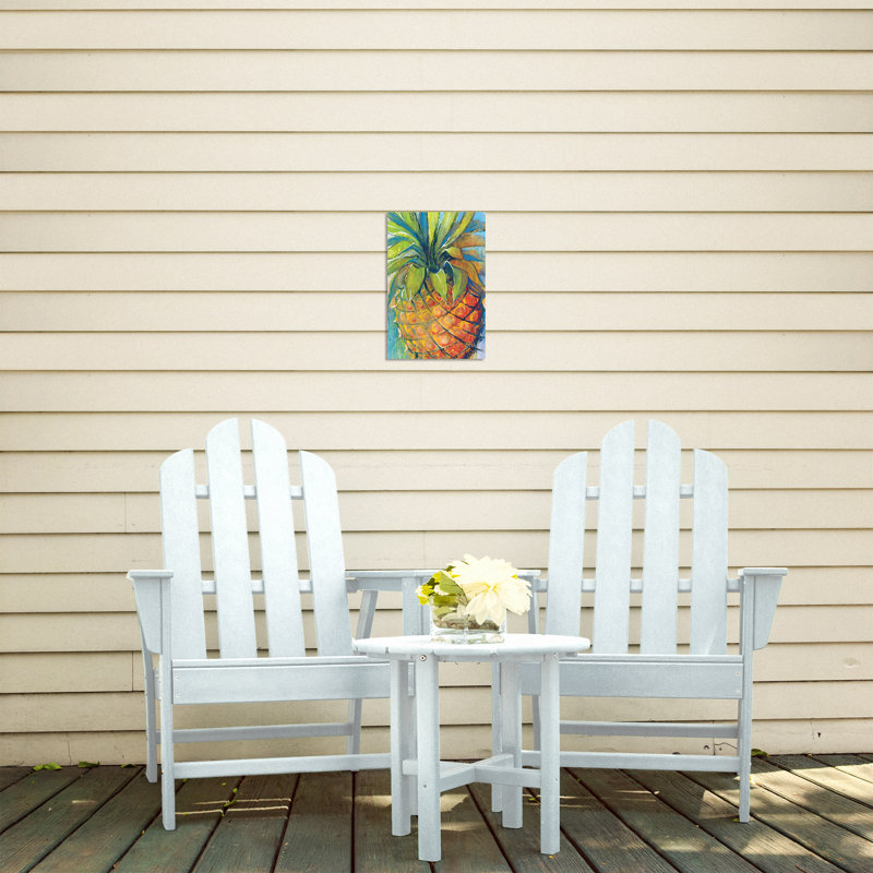 « ananas paradise », impression sur toile tendue, H 18 po x l 12 po