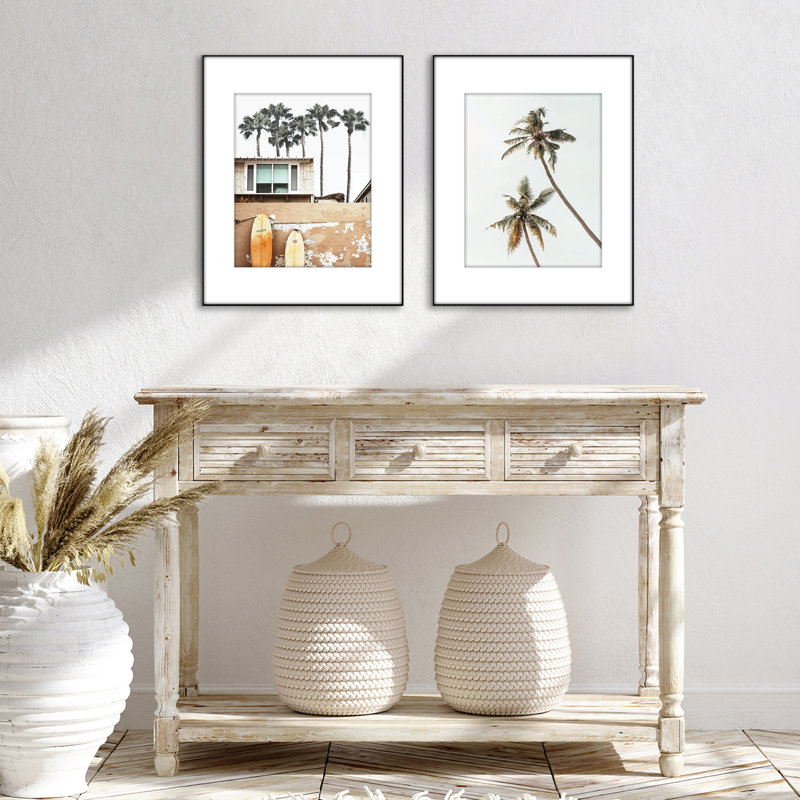 Front Loading Picture Frame Set With Mat - Perfect For Photos And Wall Decor - Black - 2 Pack
