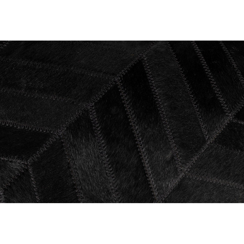 Coussins décoratifs en cuir de vache Canvello, H 16 po x l 24 po, Rectangle