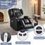 Fauteuil de cinéma maison inclinable électrique pivotant avec porte-gobelets Aguilera-1050668039
