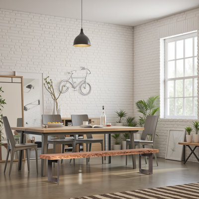 Banc en bois Burnell Live Edge