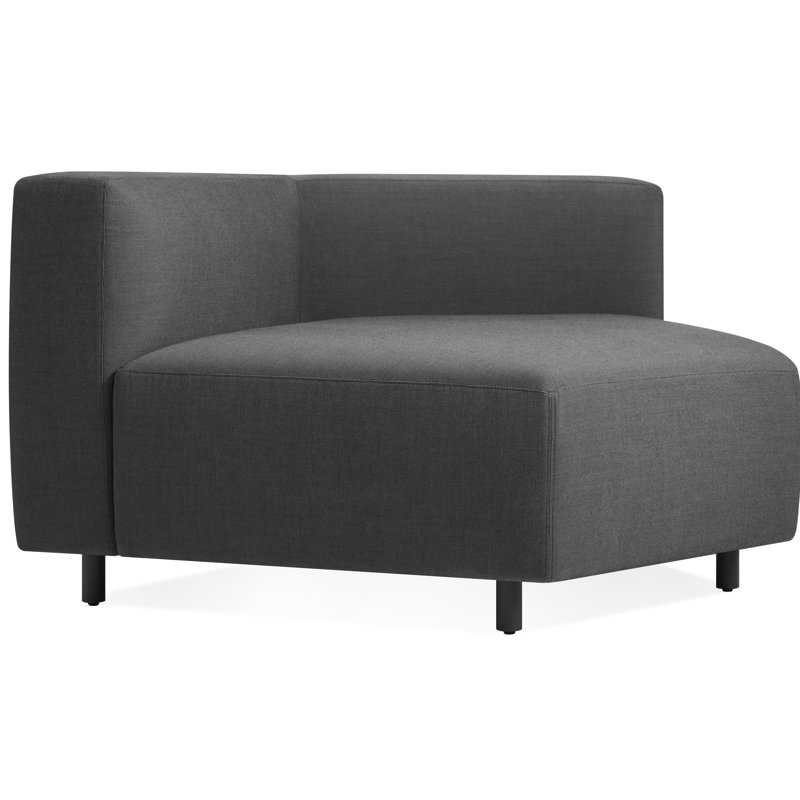 Méridienne de coin 9 verges, Charbon Sunbrella®