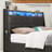 LED Upholstered Platform Bed Frame with 4 Storage Drawers and Storage Headboard-2002608462-2002412866