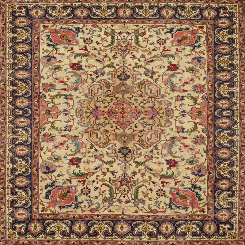 Performance Oriental Indoor Rug, Round 6'