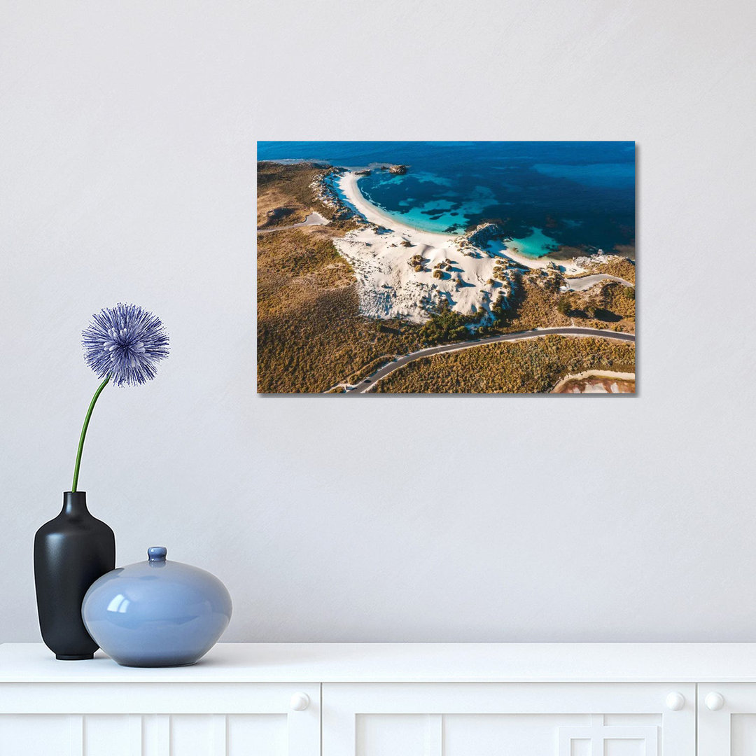 Turquoise Bays With Coastal Road by James Vodicka - Wrapped Canvas Gallery-Wrapped Canvas Giclée