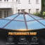 10 pi. L 10 pi. D Pavillon de jardin brun en aluminium