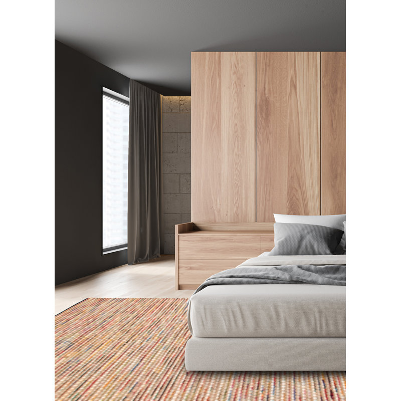 Wool Abstract Indoor Rug
