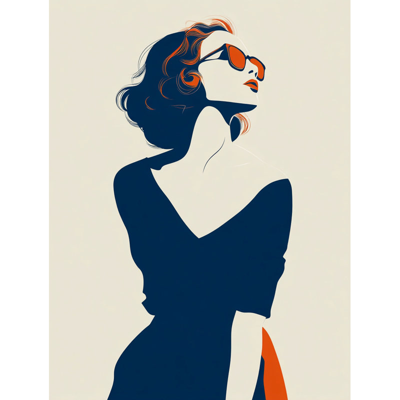 Retro Sunglasses Chic Wrapped Canvas Wall Art