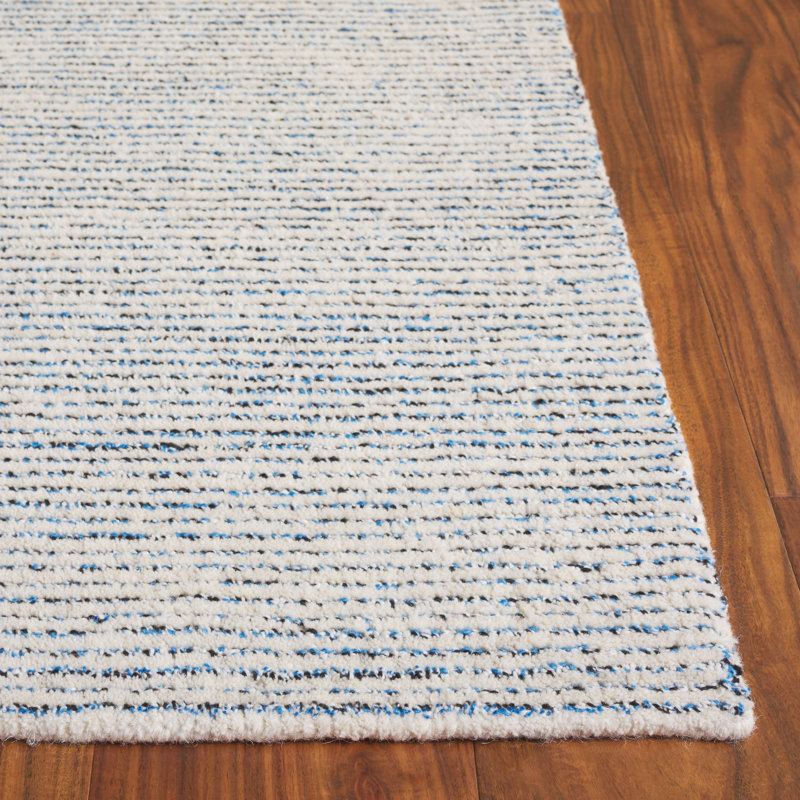 Tapis abstrait abstrait touffeté à la main Performance, Rectangle de 5 pi x 8 pi