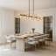 Lustre de salle à manger à 16 lumières de style lustre Spoutnik pour plafonds hauts