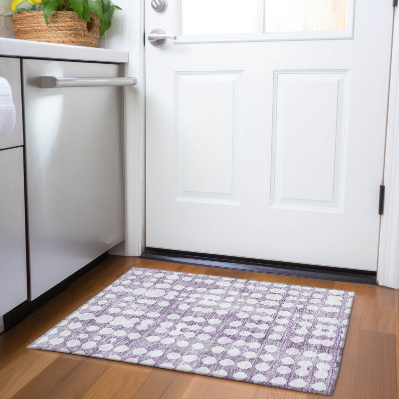 Tapis intérieur / extérieur Chasadee avec envers antidérapant, Rectangle 1 pi 8 po x 2 pi 6 po