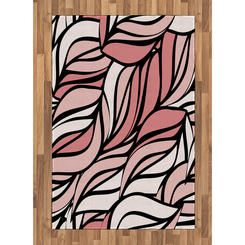 Tapis décoratif Coral, Rectangle— 4 pi x 5 pi 8 po