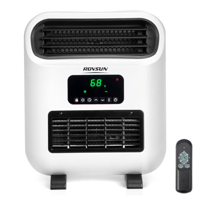1500-Watt Indoor Electric Wall Mount / Freestanding Quartz Space Heater With Timer