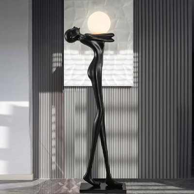 71'' Black Novelty Floor Lamp