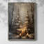 «Christmas Holiday Art Dxxxi», reproduction d'art encadrée - bois massif-224151610