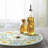 CounterArt Floral Bee Round Tempered Glass Lazy Susan