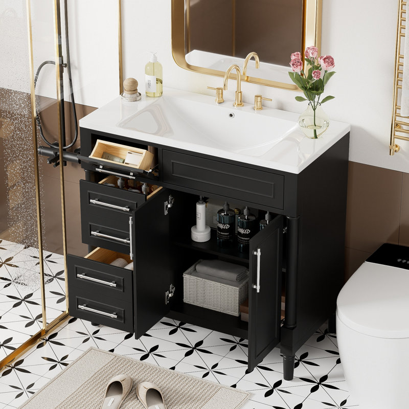 Meuble-lavabo 36 po avec lavabo en résine