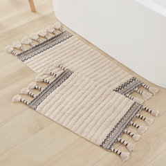 Wayfair  Low Pile (Less Than 0.5) Bath Rugs & Mats You'll Love in 2023