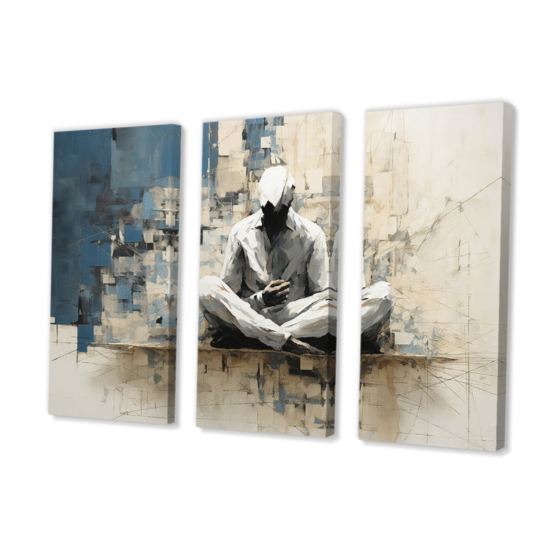Grovetown - ensemble d'art sur toile de yoga, H 28 po x l 36 po x P 1 po